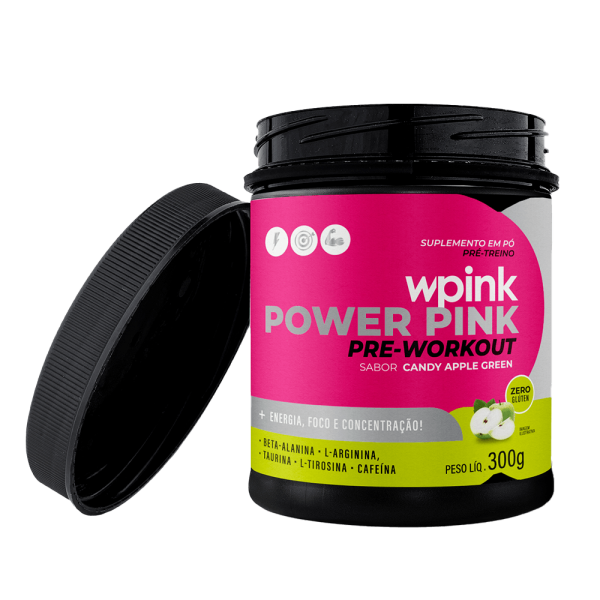 super power pink de maça verde - pré-treino – 300g - Imagem 2