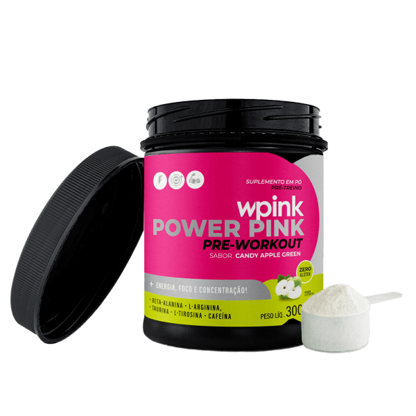 super power pink de maça verde - pré-treino – 300g - Imagem 4