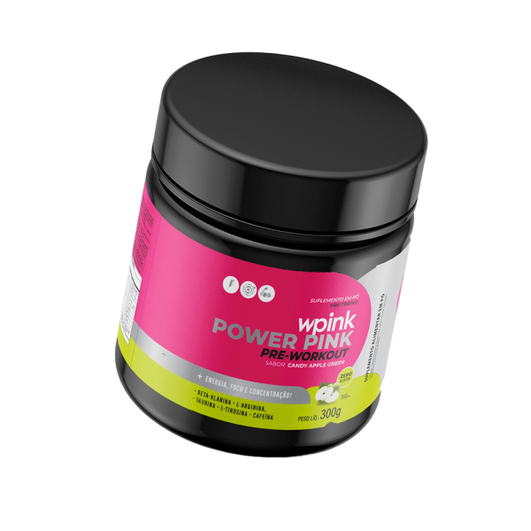 super power pink de maça verde - pré-treino – 300g - Imagem 3
