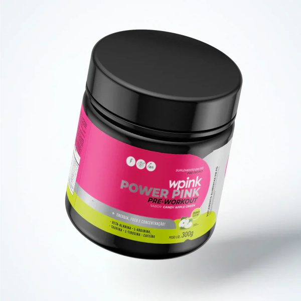 super power pink maçã verde - pré-treino - 300g - Imagem 4