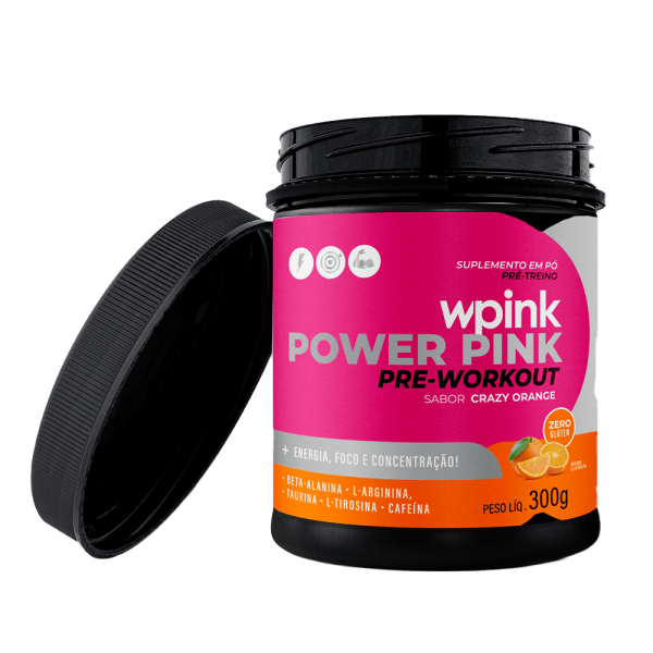 super power pink de laranja - pré-treino – 300g - Imagem 2