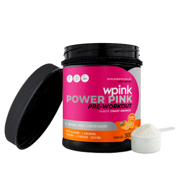 super power pink de laranja - pré-treino – 300g - Imagem 4