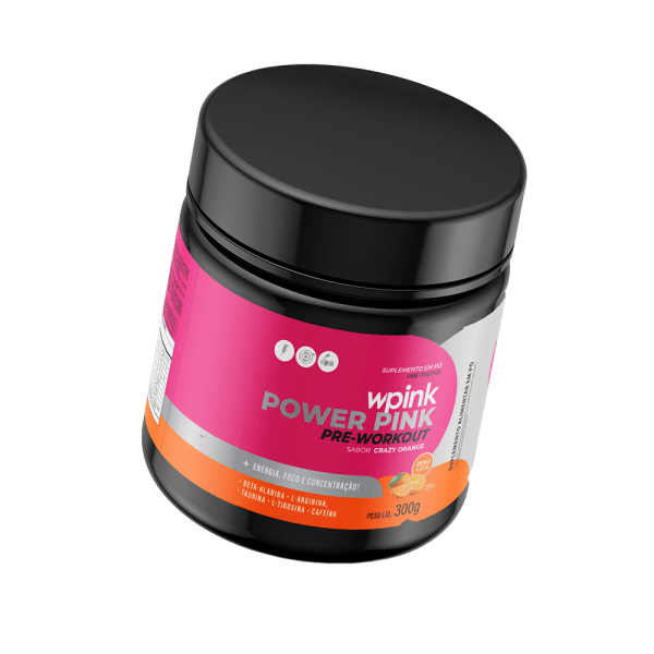super power pink de laranja - pré-treino – 300g - Imagem 3